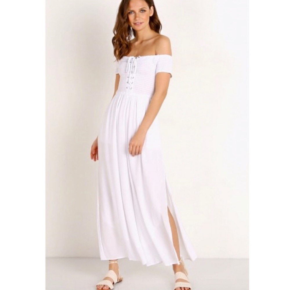MAKE OFFER L*Space white off shoulder Sao
Paulo jumpsuit! Bathing Suit Coverup!